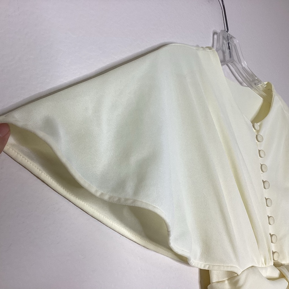 Vintage Blanche by Ralph Montenegro House Dress Butter Yellow S - Picture 10 of 11